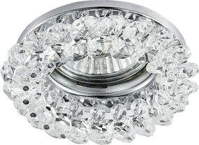PREZENT 71025 Crystals Kristály Spot Lámpa Króm, Átlátszó GU10 IP20