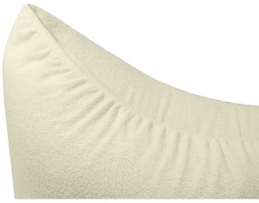 Krémszínű buklé gyerek babzsákfotel Clip Clap 90 – SLOWDOWN