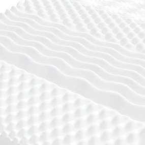 fekete kihúzható szövet heverő matracokkal 100 x 200 cm