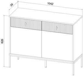Komód SUE bézs/kasmír