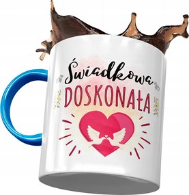 Kék Bögre Tanú Koszorúslányoknak Ajándék Nyomtatott Fotóval