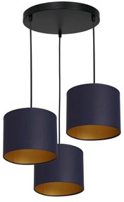 Csillár zsinóron ARDEN 3xE27/60W/230V lila/arany