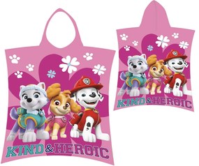Gyermek poncsó Paw Patrol Pink