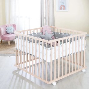 Natúr színű járóka 100x100 cm – Roba