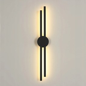 Kinkiet Scienna Fekete Led Lámpa Modern Falilámpa Nappaliba, Előszobába 3000K, 17W