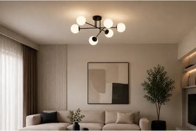 Brilagi - Felületre szerelhető csillár MILO 6xE27/60W/230V fekete