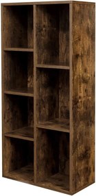 Könyvespolc, irodai polc 24 x 50 x 106 cm, rusztikus barna