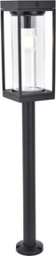 LUTEC 6988802012 FLAIR Modern Kültéri Állólámpa Fekete E27 IP44