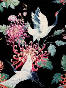 Fotótapéta Darvak virágokban japán stílus elegancia 206x275 +ragasztó