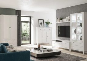 Vitrin 2W2S, fehér, OLJE