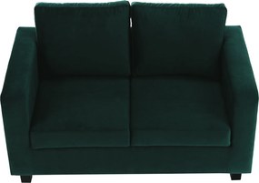 Teljesen kárpitozott heverő, smaragd szövet, LUANA