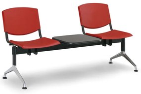 Design mƱanyag pad, 2 ĂŒlĂ©ses + asztal, piros