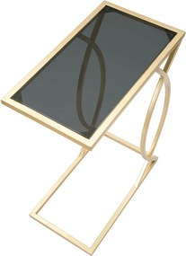 Tárolóasztal üveg asztallappal 25.5x45.5 cm Glam – Mauro Ferretti