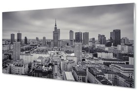 Akrilkép Varsó felhőkarcolók panoráma 100x50 cm 2 fogas