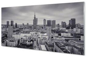 Akrilkép Varsó felhőkarcolók panoráma 120x60 cm