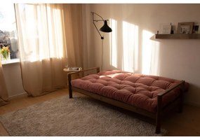 Bézs len kinyitható kanapé 205 cm Knob – Karup Design