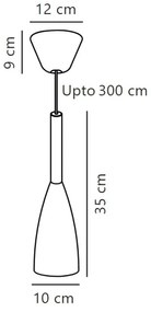 DFTP by Nordlux - Csillár zsinóron PURE 1xE27/40W/230V fehér/dió