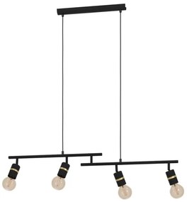 Eglo 900177 - Csillár zsinóron LURONE 4xE27/10W/230V