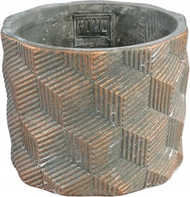 Zish kerek cement kaspó, szürke különböző méretek Méret: M