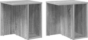vidaXL Végasztal 2 pcs Szürke Sonoma 37 x 32 x 40 cm Faanyag