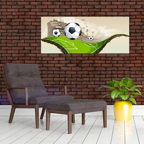 Kép - futballpálya (120x50 cm)