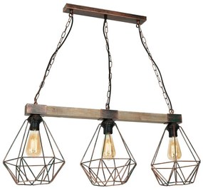 Csillár láncon HAKON 3xE27/60W/230V