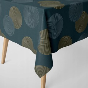 Abrosz Geometrikus Kerekek Zöld Alapon 120x240