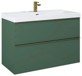 Elita Look szekrény 100x44.9x63.5 cm Függesztett, mosdó alatti zöld 168562