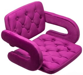 HR8403W Fukszia modern velúr szék