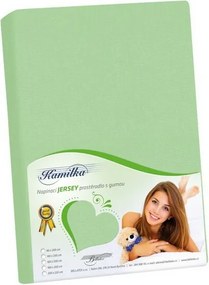 Kamilla dzsörzé lepedő, világoszöld, 90 x 200 cm