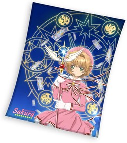 Cardcaptor Sakura Magic flanel polár takaró 130x160cm