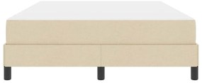 Boxrugós ágy matracmal Krém 160 x 200 cm szövet