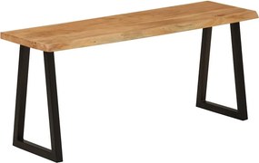 vidaXL tömör akácfa pad természetes éllel 105 cm