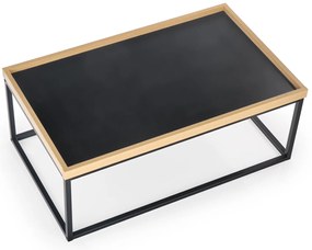 VENTUO LINEAR fekete dohányzóasztal