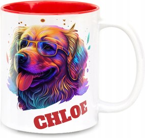 Ajándék Bögre Golden Retriver Kutyus 3D Hatás