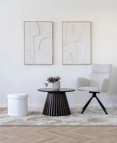 Bézs kárpitozott karfás étkezőfotel szett 2 db-os Cordoba – House Nordic