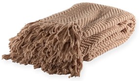 Barna zsenília takaró 130x170 cm Renee – Tiseco Home Studio