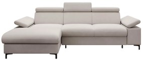 Sarokkanapé Miles (B) (bézs szürke + fekete). 1099673