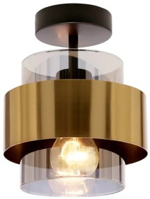 Felületre szerelhető csillár SPIEGA 1xE27/60W/230V arany/fekete