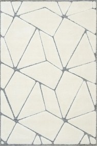 Shaggy Bolyhos Szőnyeg Háromszögekkel Krémszürke Lula Nappaliba 120x170 cm
