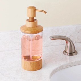 Formbu folyékony szappan adagoló bambusz részletekkel, 295 ml - InterDesign