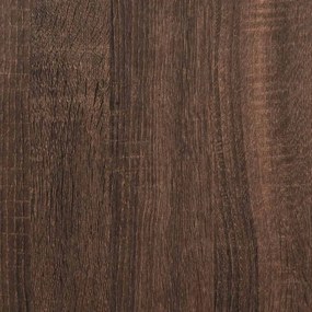 barna tölgyszínű szerelt fa ágykeret matrac nélkül 200 x 200 cm