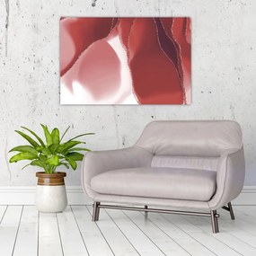 Kép - Piros absztrakt virág N⁰3 (90x60 cm)
