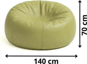 EMI olivazöld óriás műbőr babzsákfotel