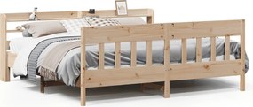 vidaXL tömör fenyőfa ágy matrac nélkül 200 x 200 cm