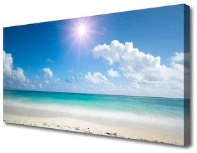 Vászonkép falra Sea Beach Sun Landscape 120x60 cm