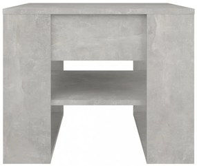 betonszürke szerelt fa dohányzóasztal 55,5x55x45 cm