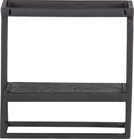 Fém polc CASTO 40x40 cm, fekete