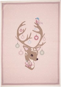 Konyhai törlőkendő Dina Pale Pink White Green Gate