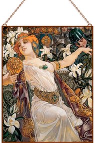 William de Leftwich Dodge – Guinevere üvegkép, falikép